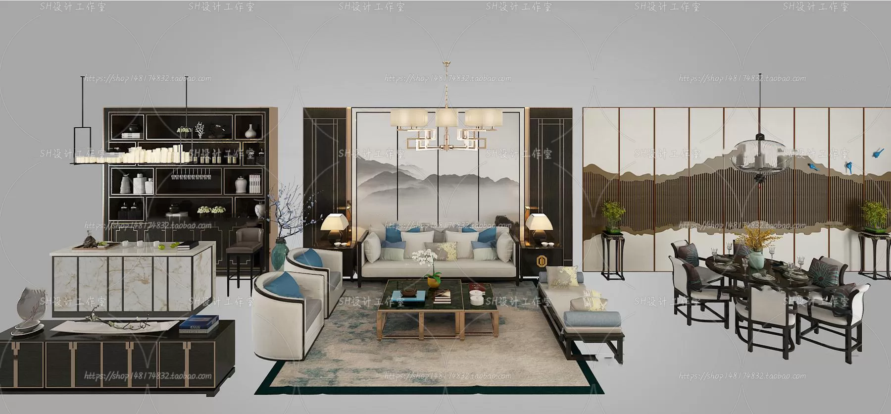 Modern Sofa – 3D Models – 0479