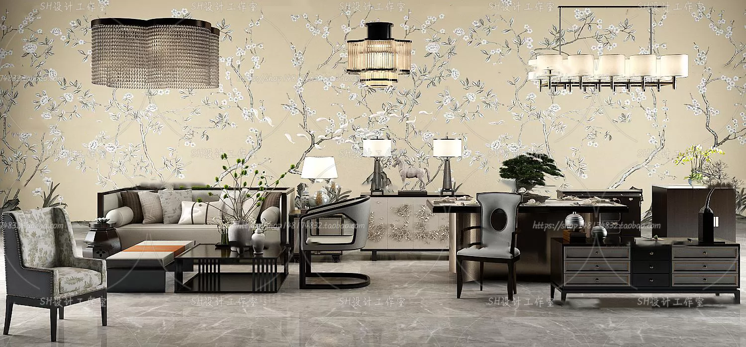 Modern Sofa – 3D Models – 0480