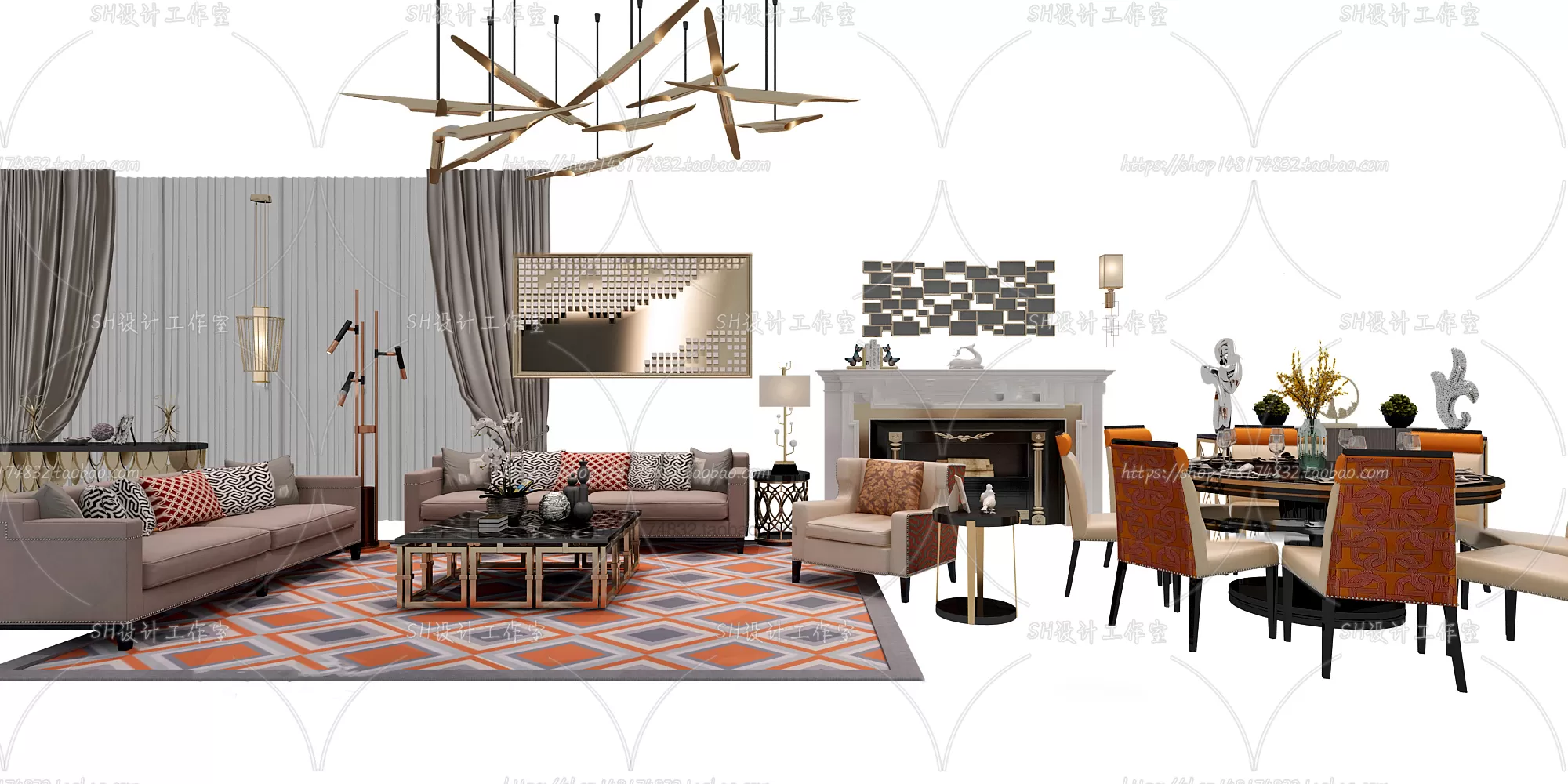 Modern Sofa – 3D Models – 0481