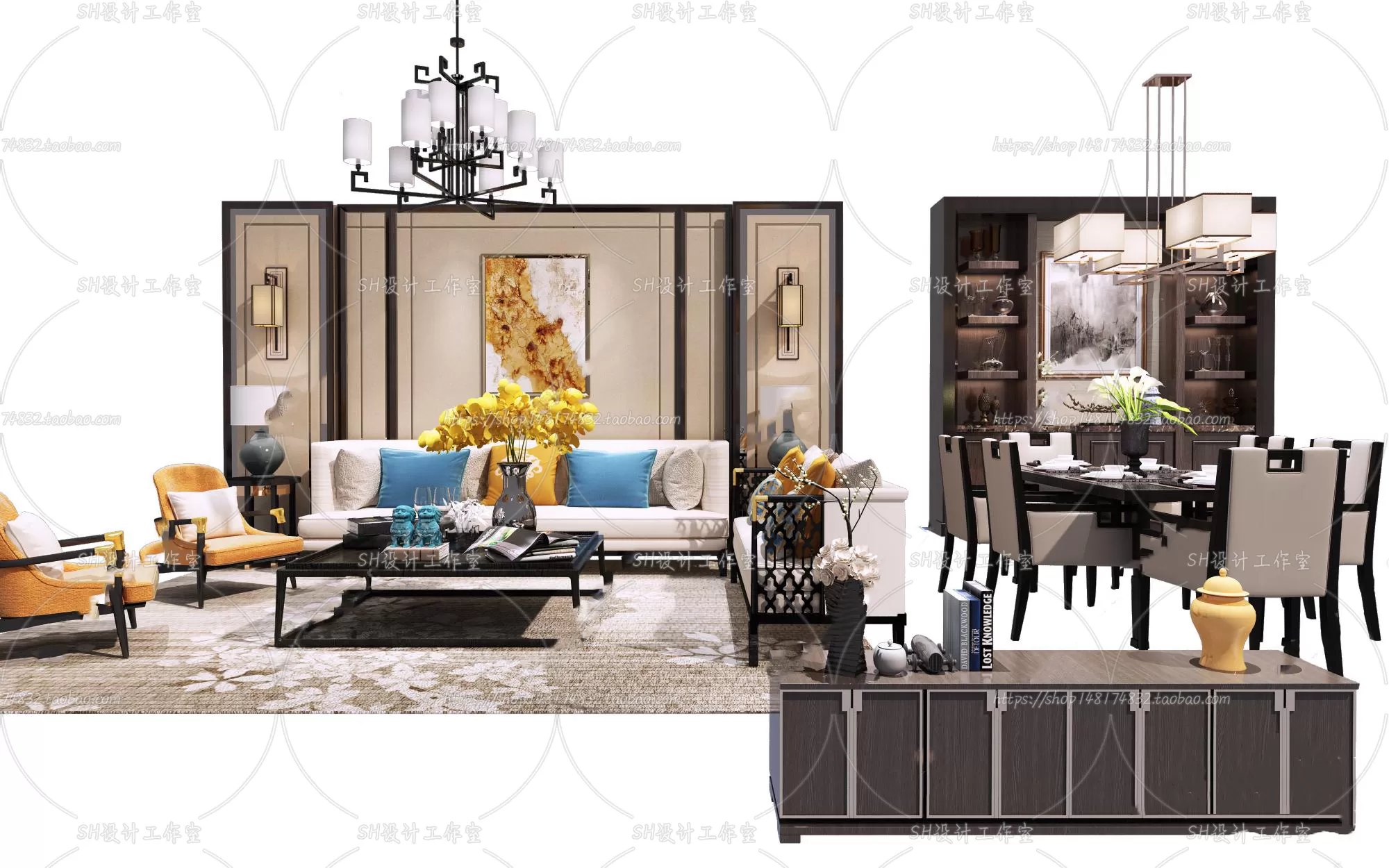 Modern Sofa – 3D Models – 0485