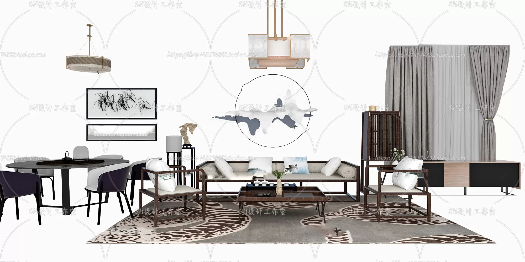 Modern Sofa – 3D Models – 0488