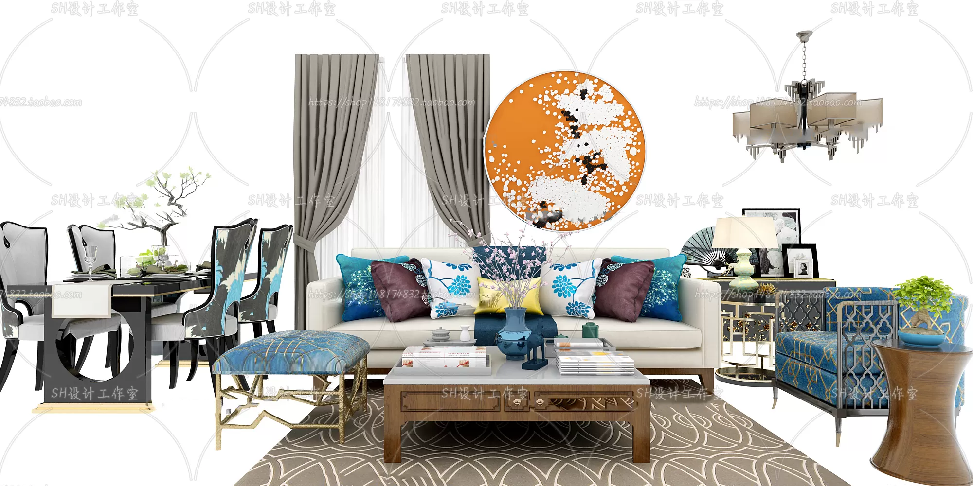 Modern Sofa – 3D Models – 0494