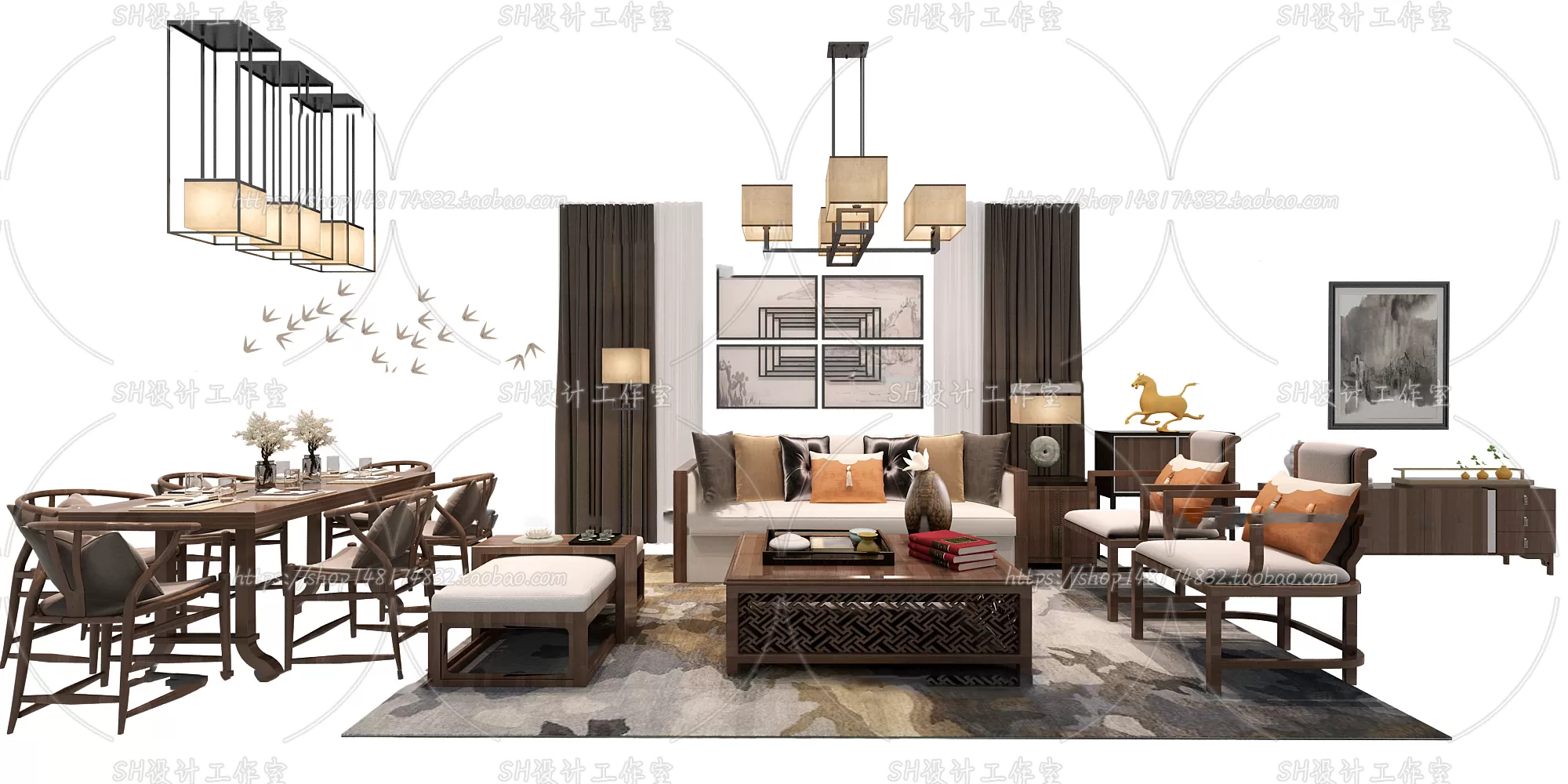 Modern Sofa – 3D Models – 0497