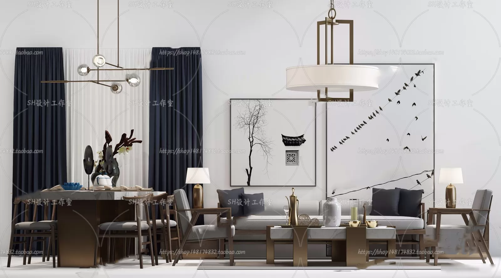 Modern Sofa – 3D Models – 0498