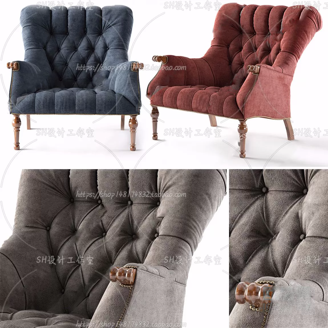 Single Sofa – 3D Models – 0530