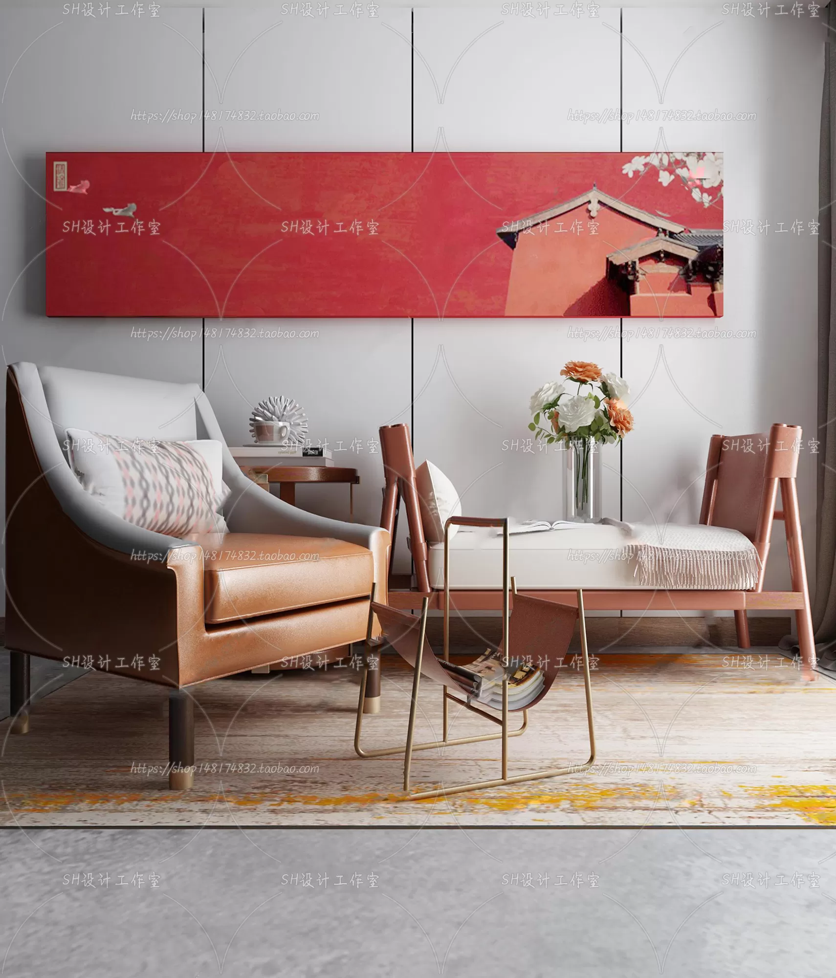 Single Sofa – 3D Models – 0532