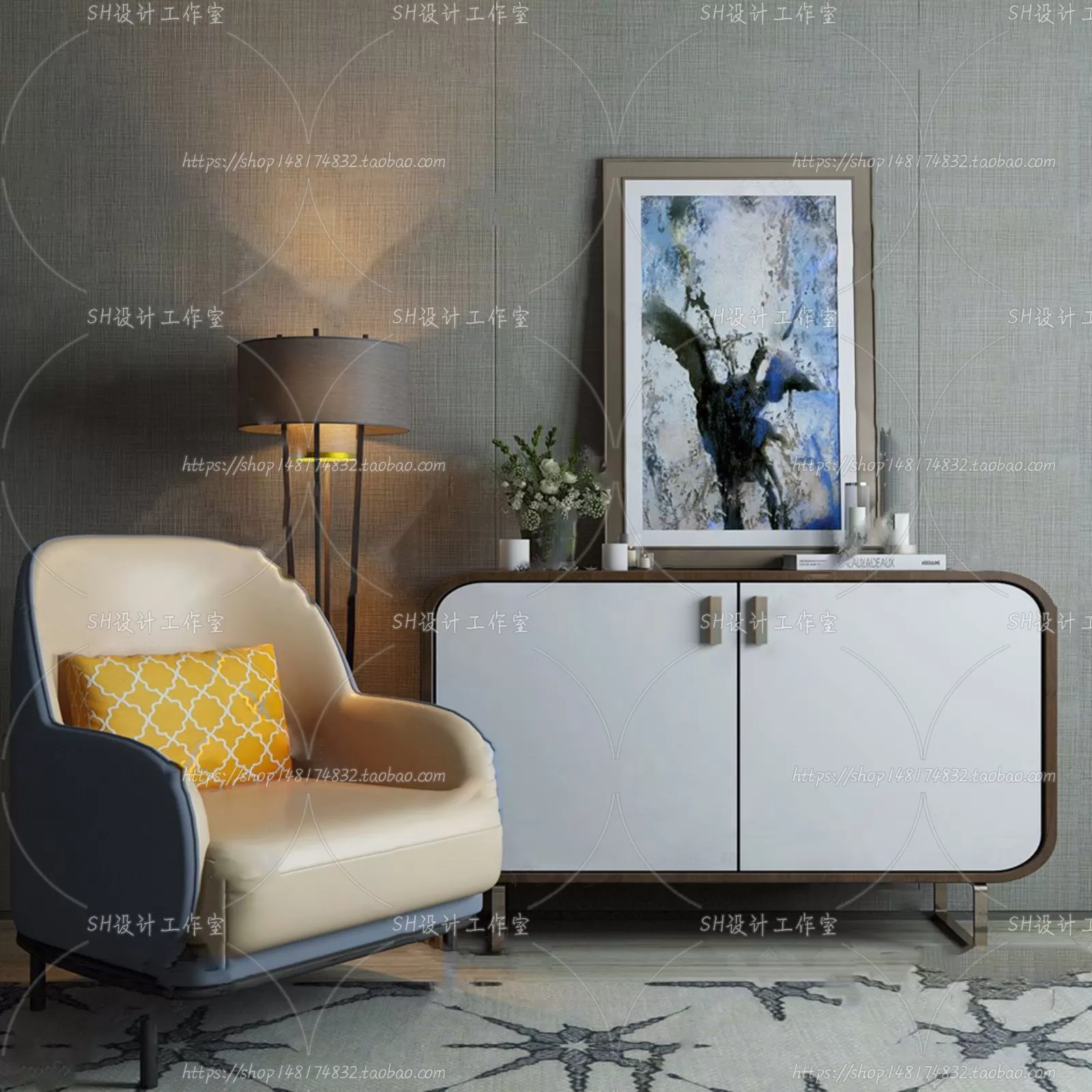 Single Sofa – 3D Models – 0543