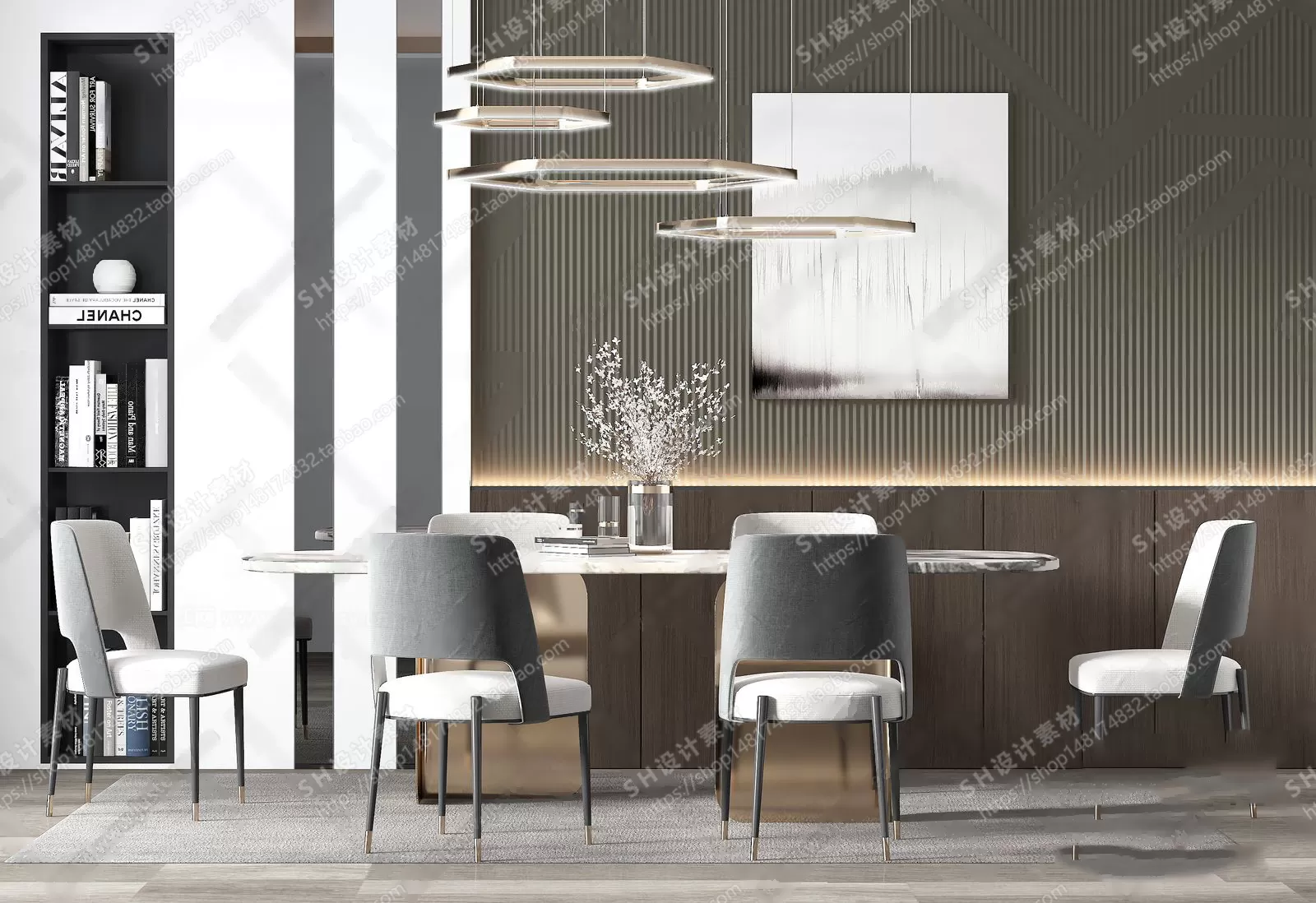 Table And Chairs – 3D Models – 0621