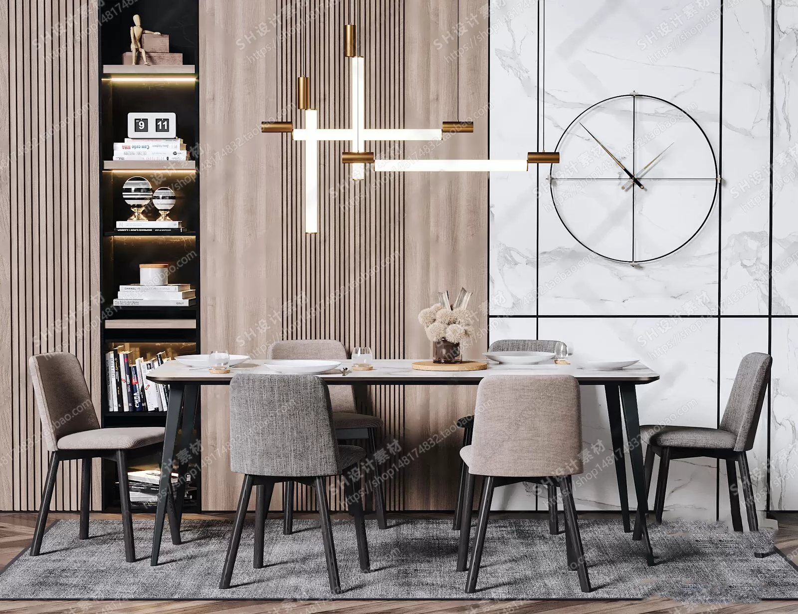 Table And Chairs – 3D Models – 0622