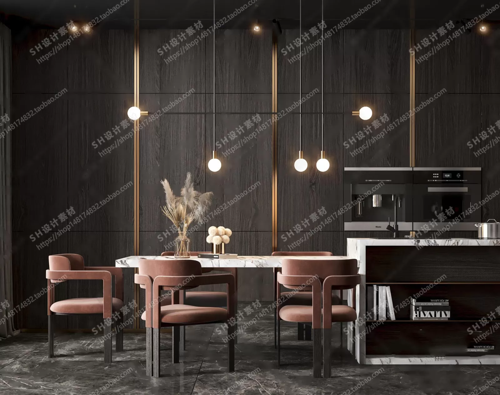 Table And Chairs – 3D Models – 0627