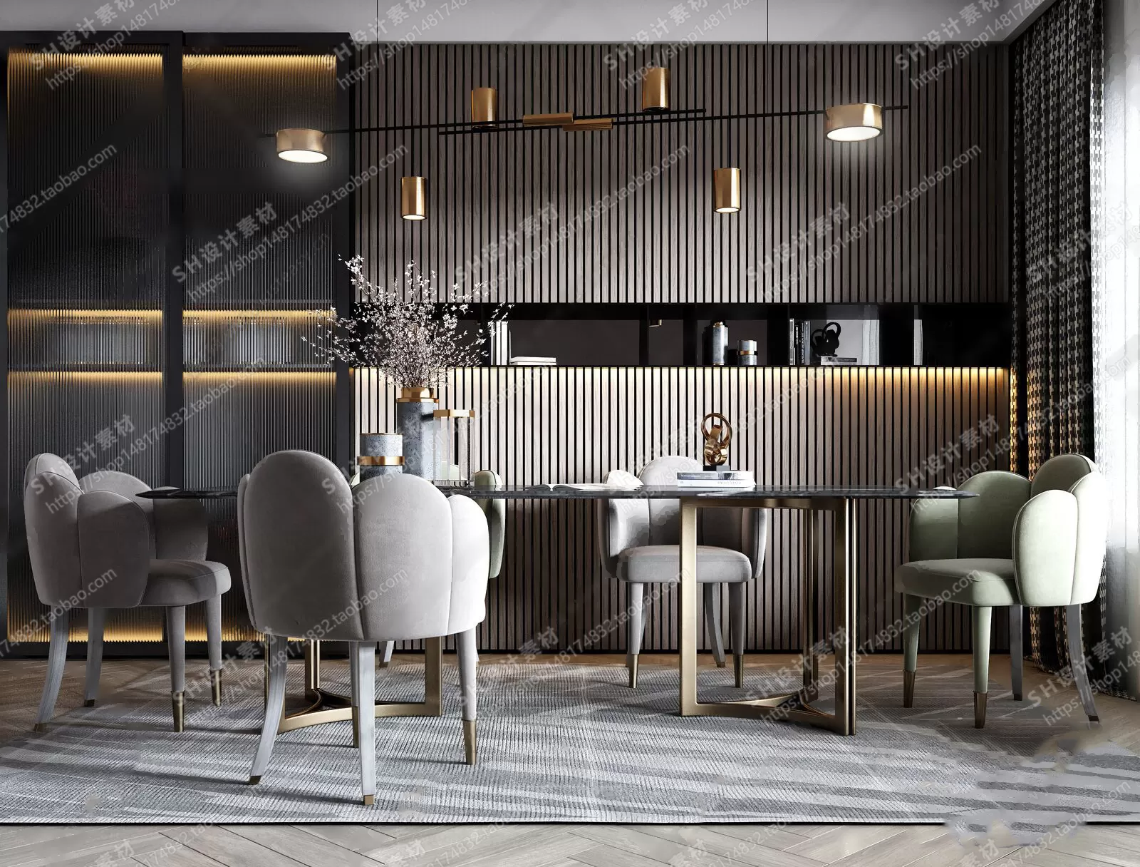 Table And Chairs – 3D Models – 0628