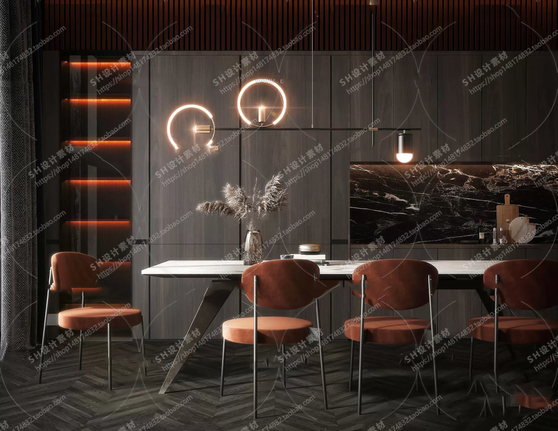 Table And Chairs – 3D Models – 0629