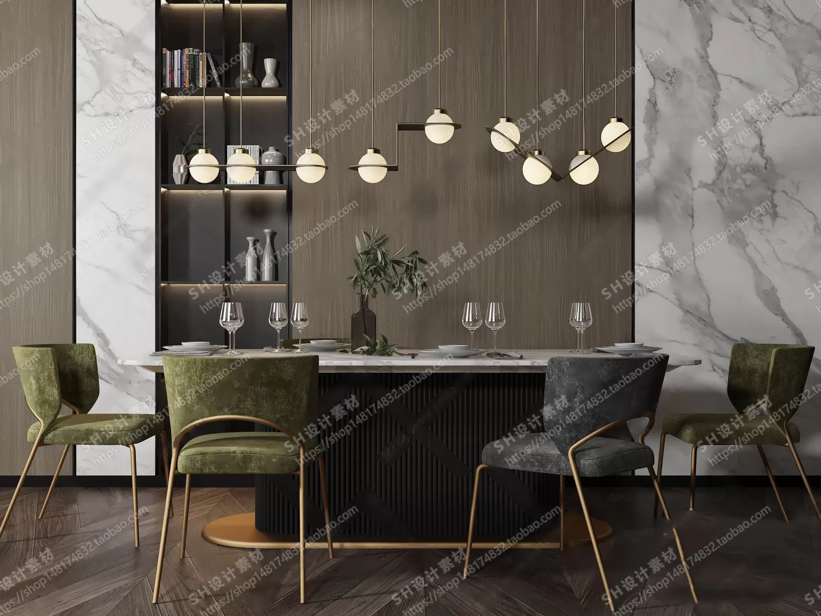 Table And Chairs – 3D Models – 0632