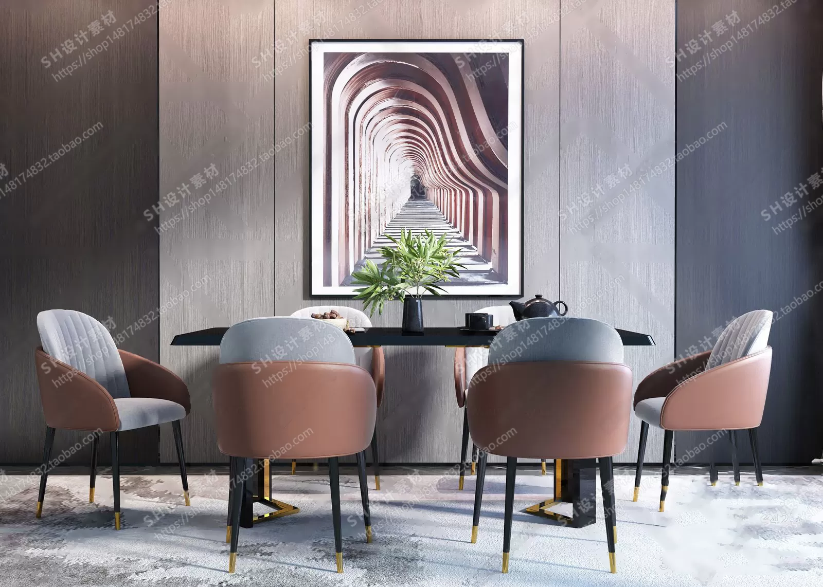 Table And Chairs – 3D Models – 0633