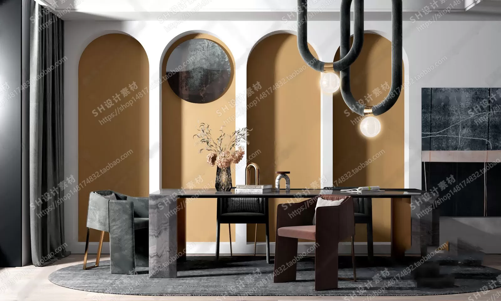 Table And Chairs – 3D Models – 0636