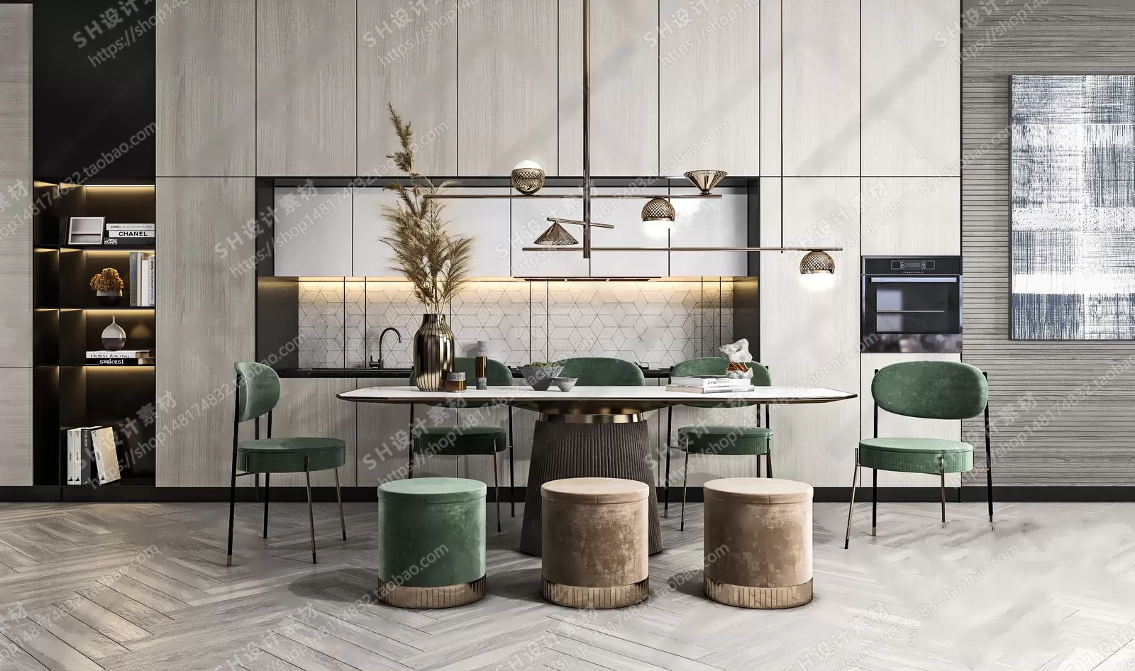 Table And Chairs – 3D Models – 0637