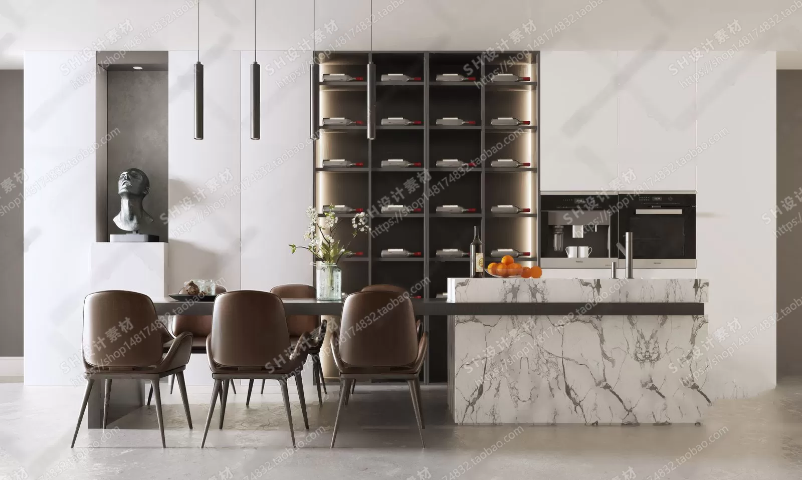 Table And Chairs – 3D Models – 0638