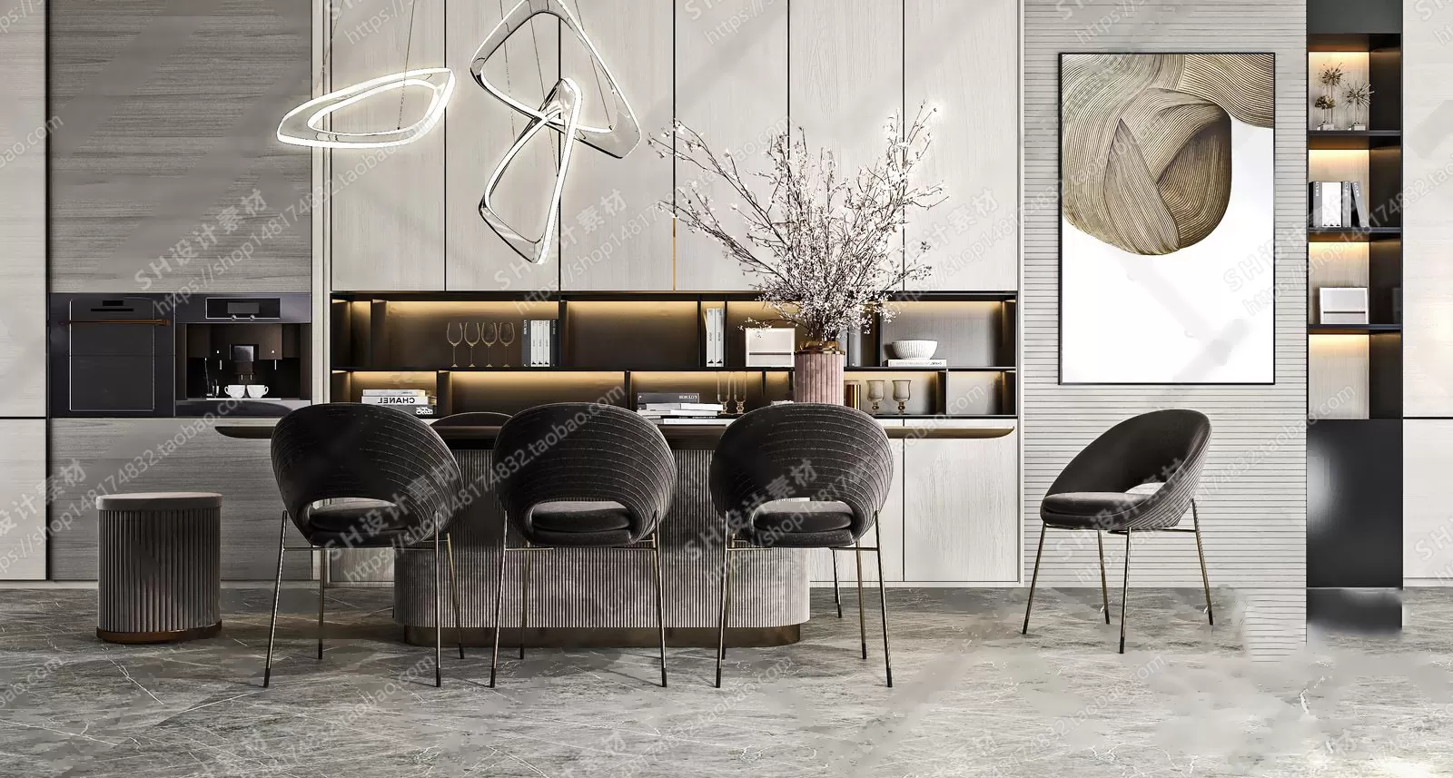 Table And Chairs – 3D Models – 0639