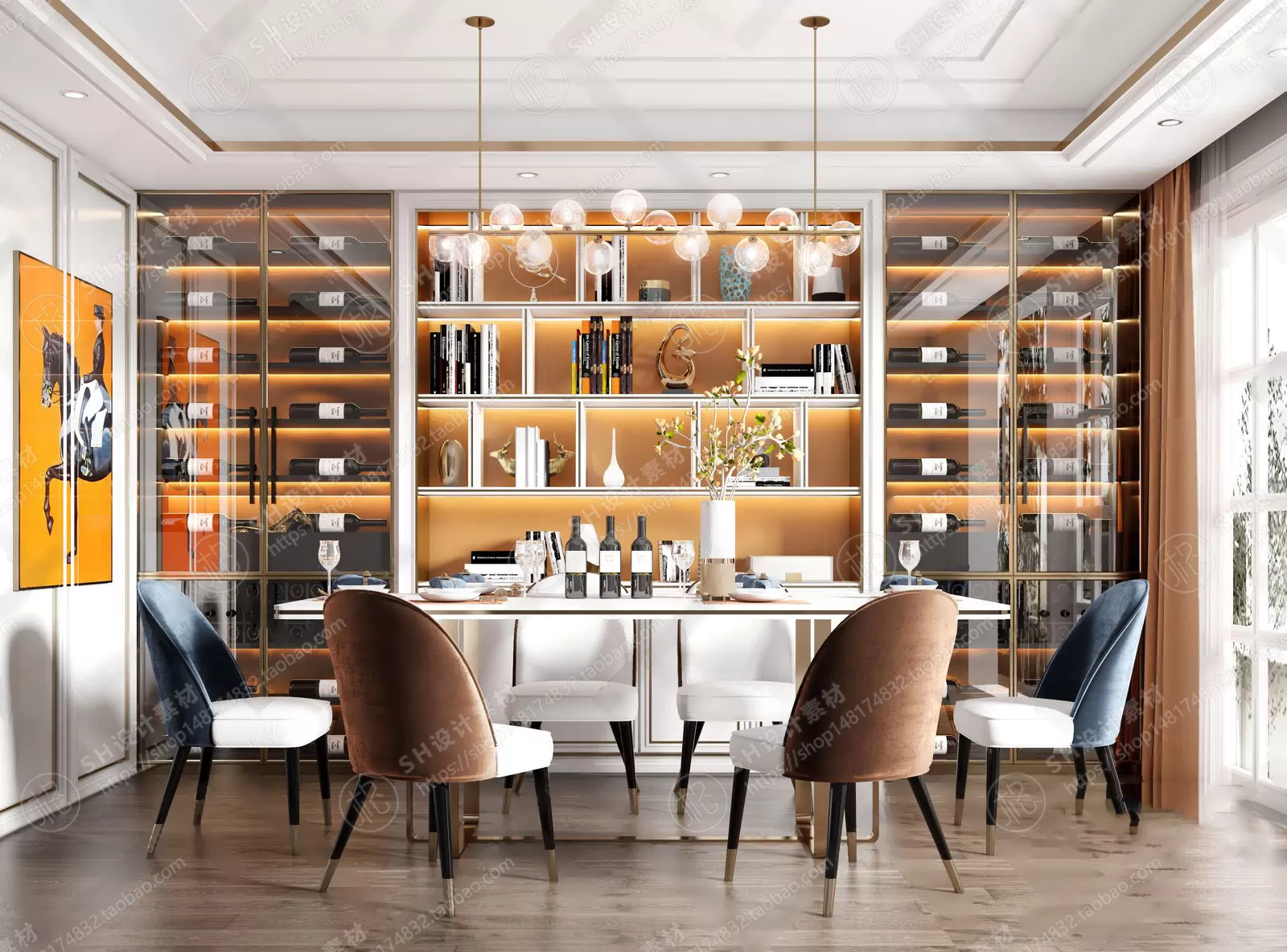 Table And Chairs – 3D Models – 0640