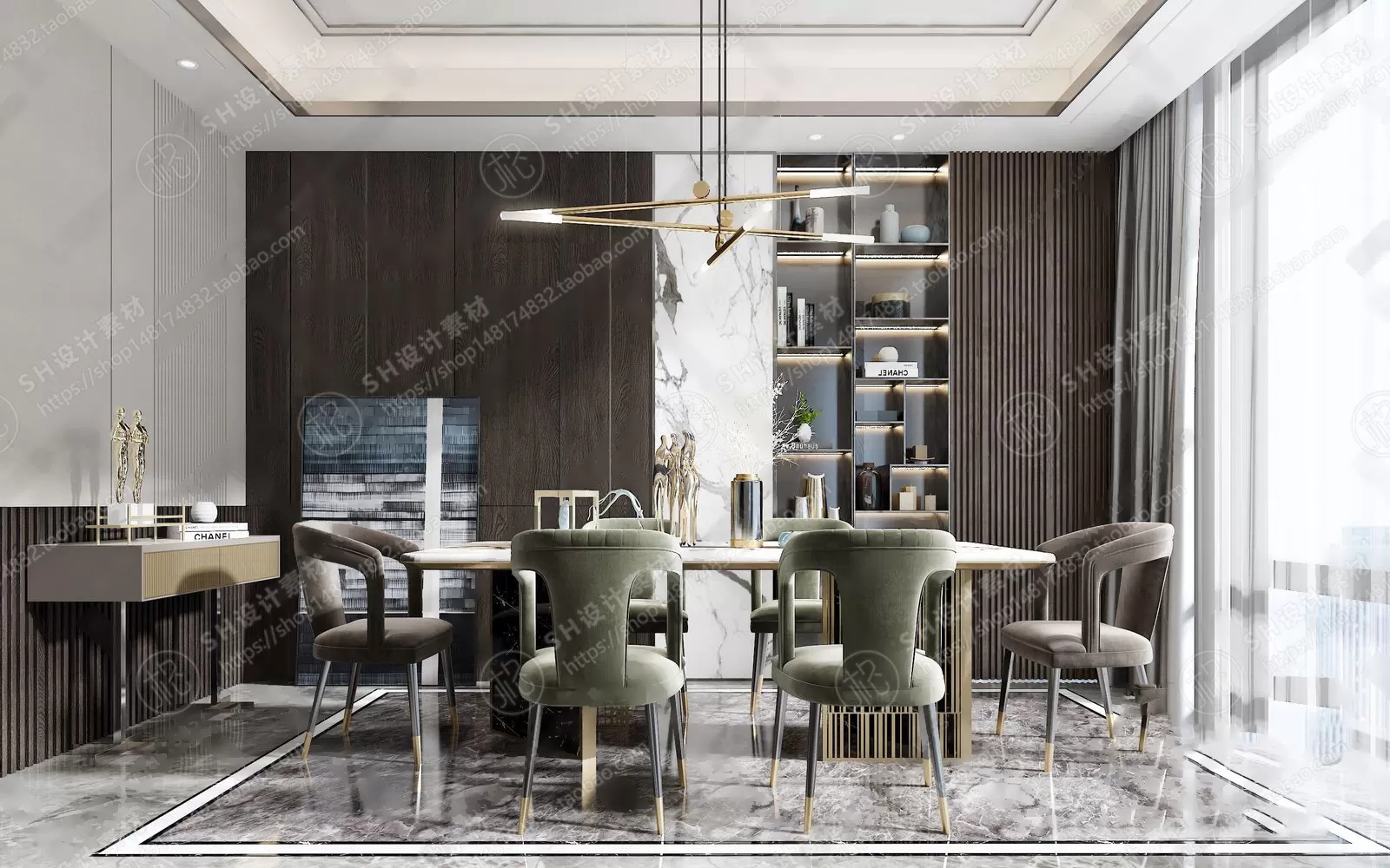 Table And Chairs – 3D Models – 0644