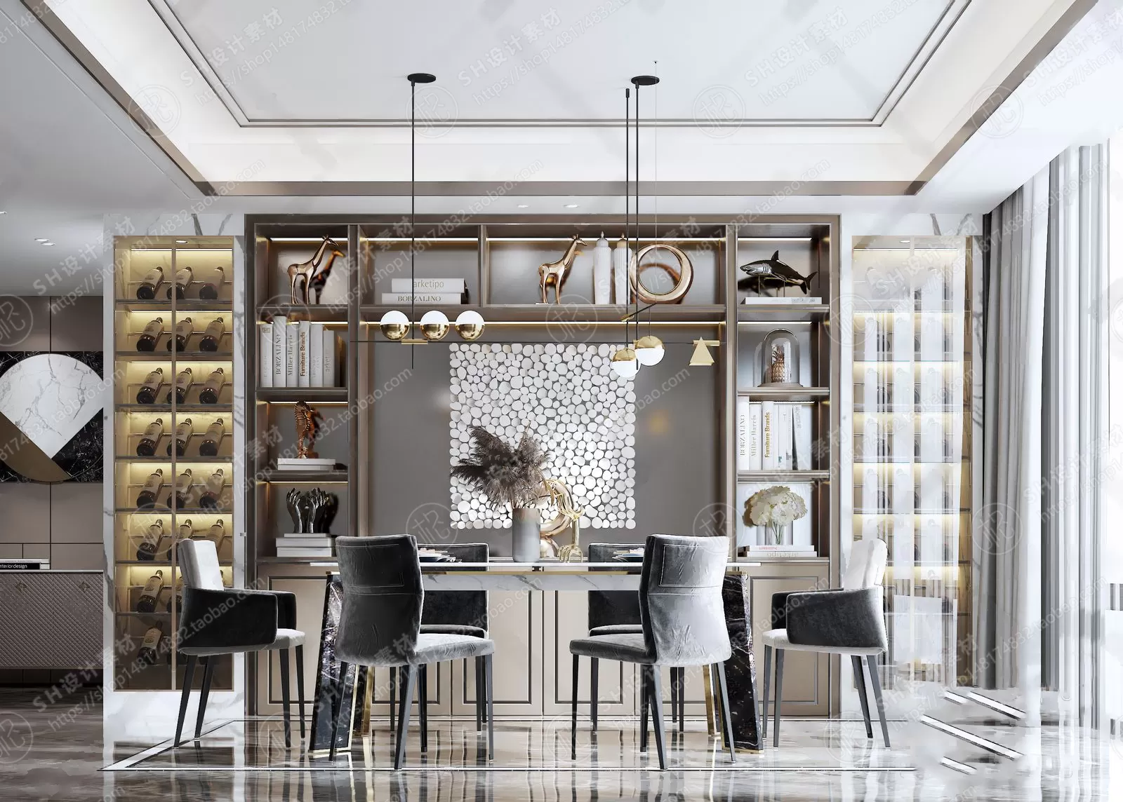 Table And Chairs – 3D Models – 0645