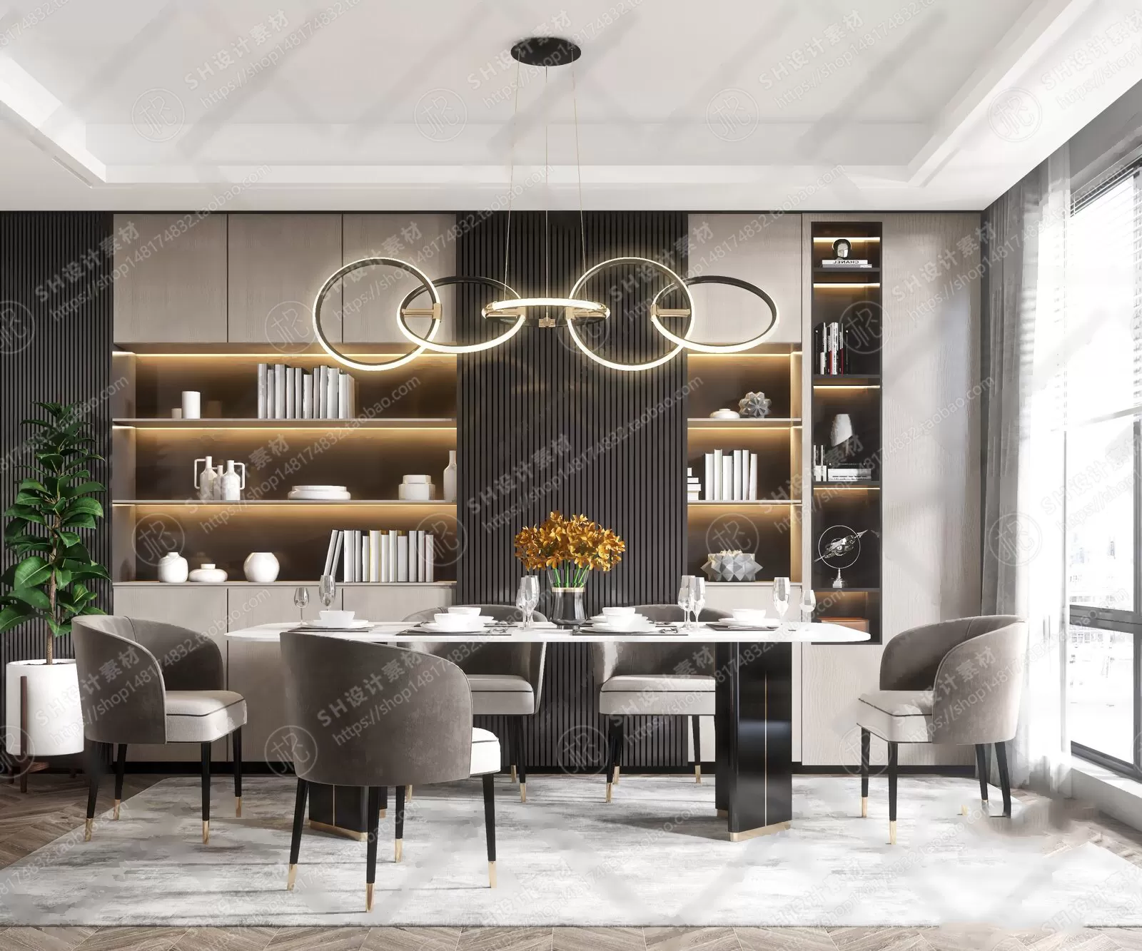 Table And Chairs – 3D Models – 0647