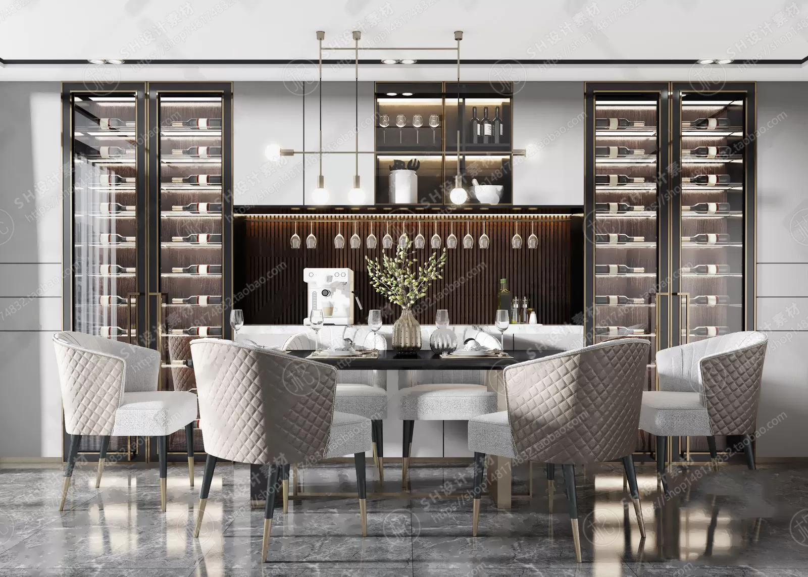 Table And Chairs – 3D Models – 0648