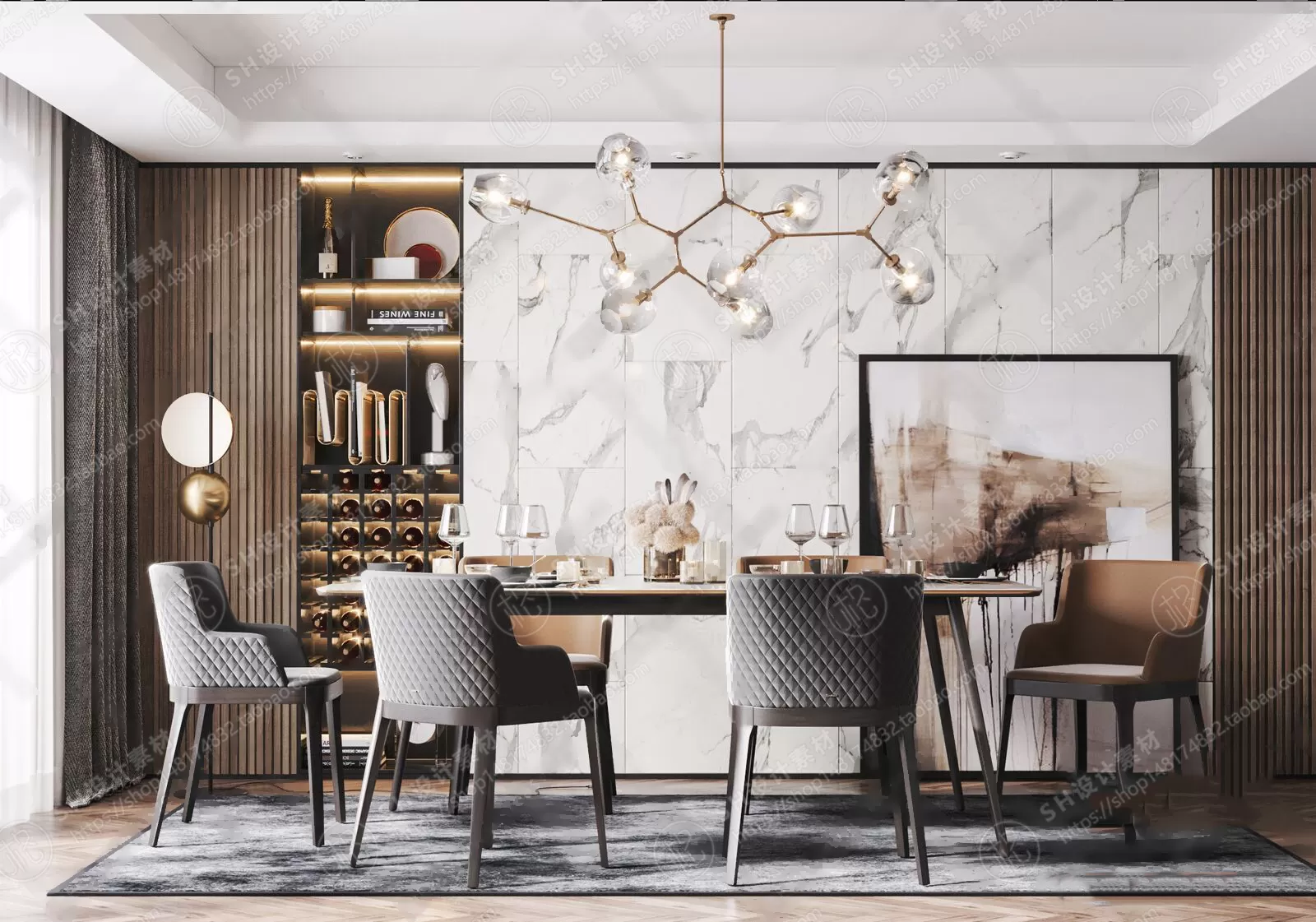 Table And Chairs – 3D Models – 0649