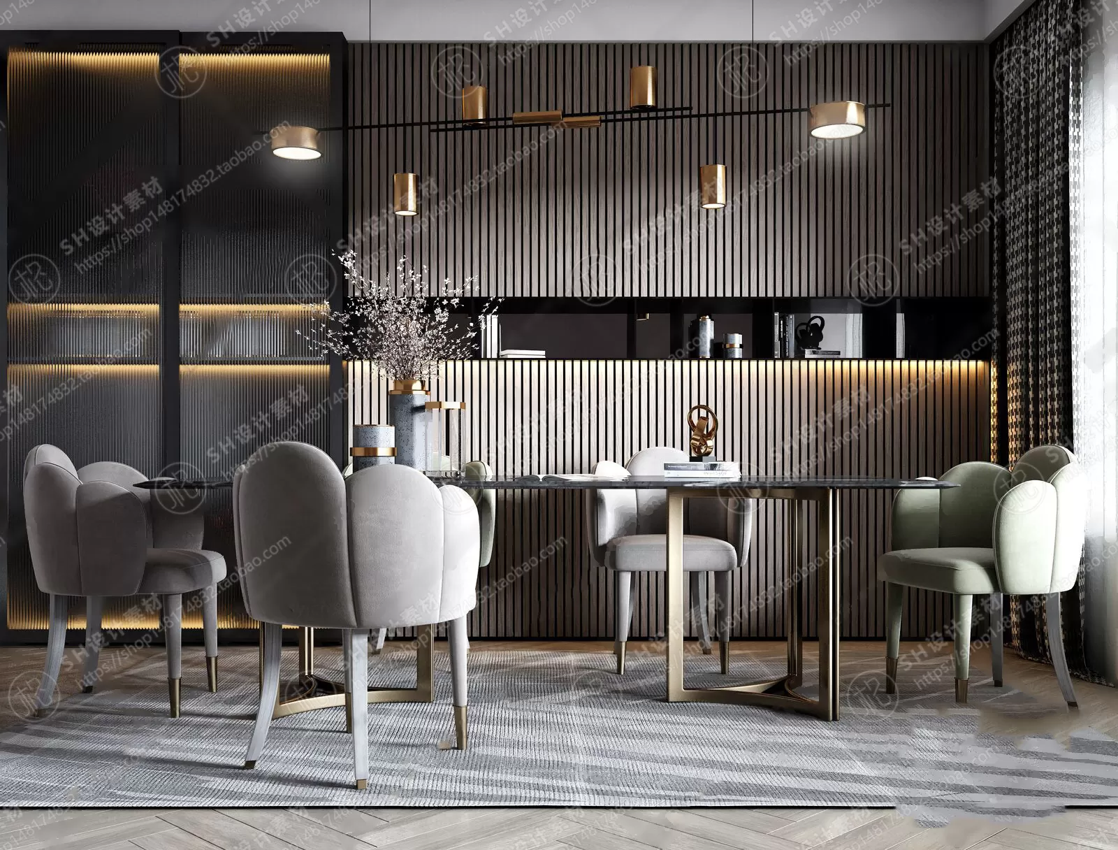 Table And Chairs – 3D Models – 0650