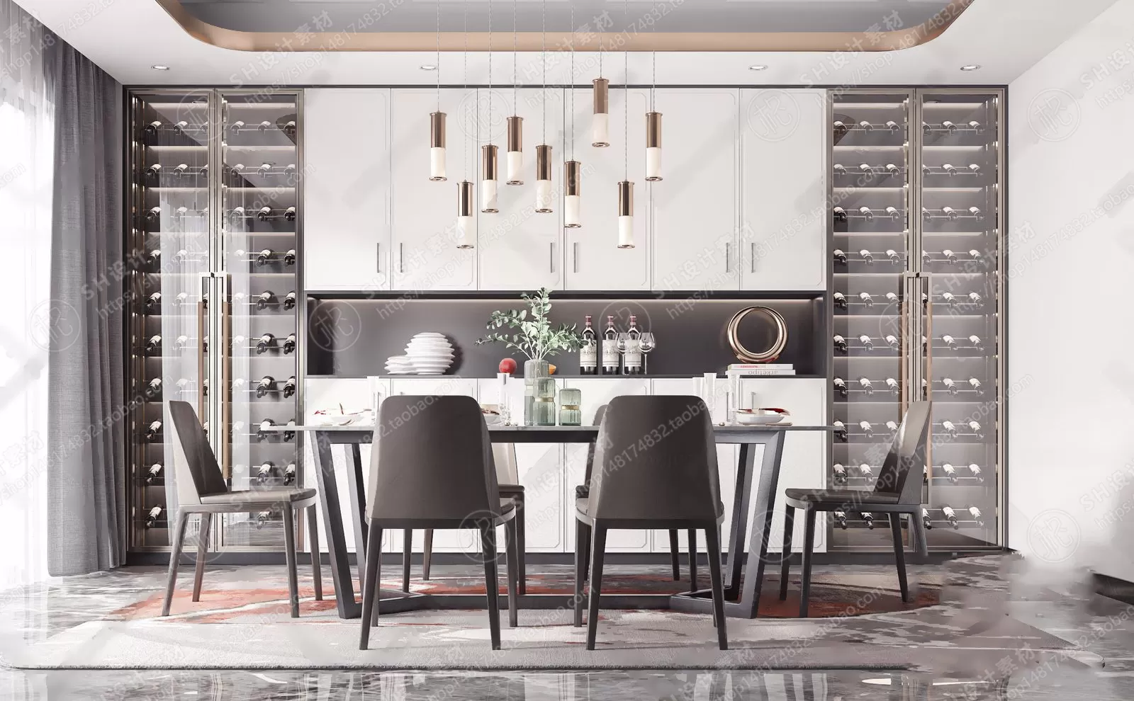 Table And Chairs – 3D Models – 0657