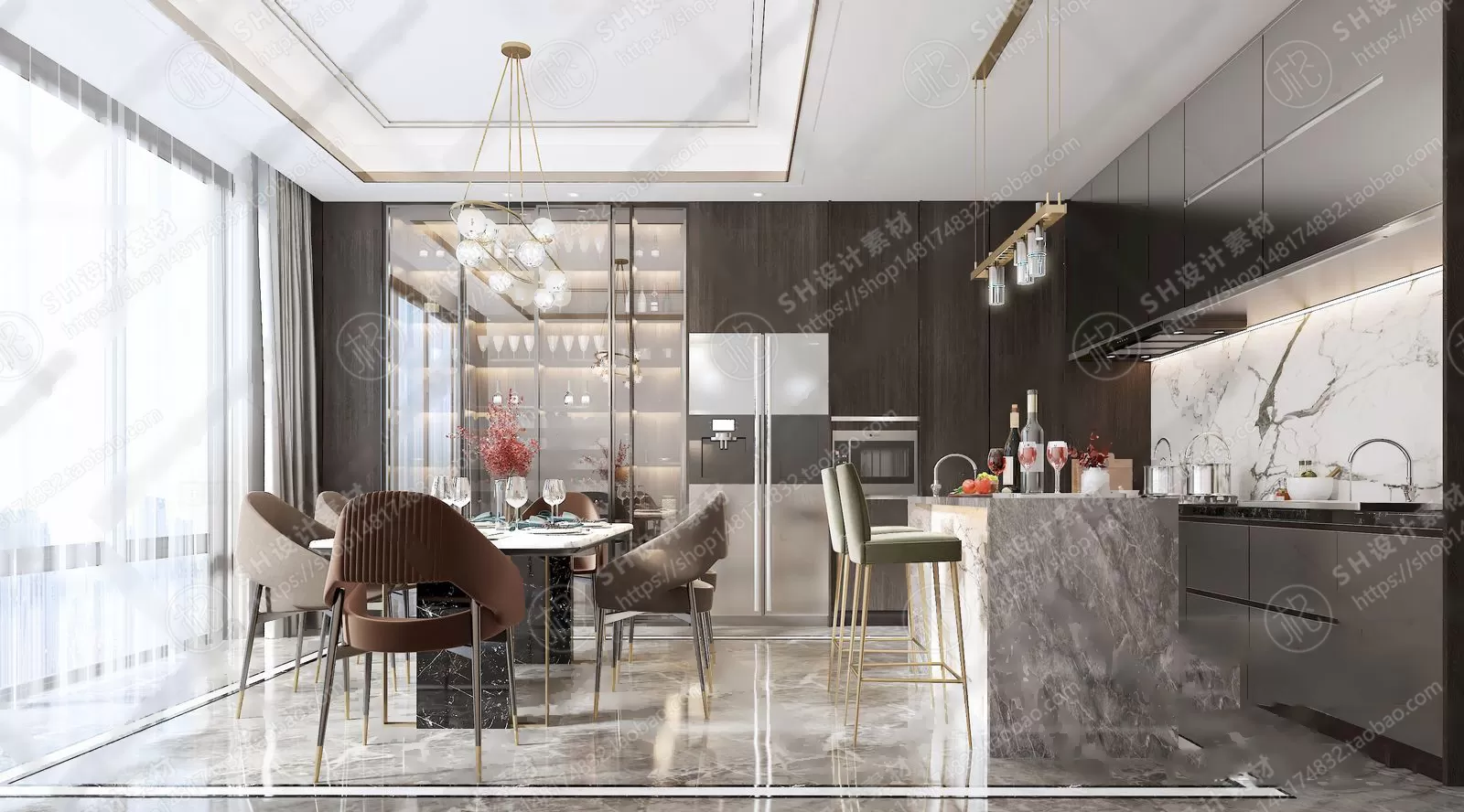 Table And Chairs – 3D Models – 0659