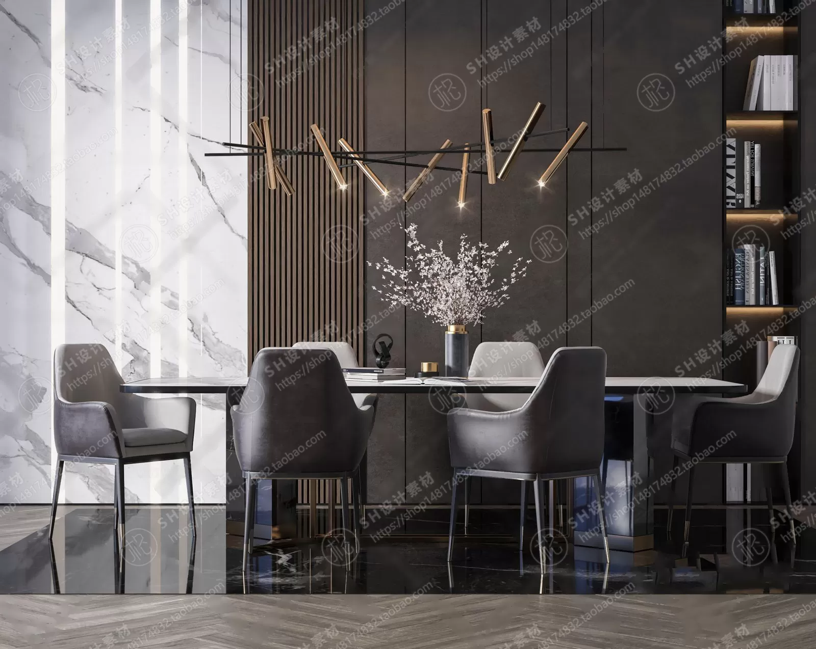 Table And Chairs – 3D Models – 0660