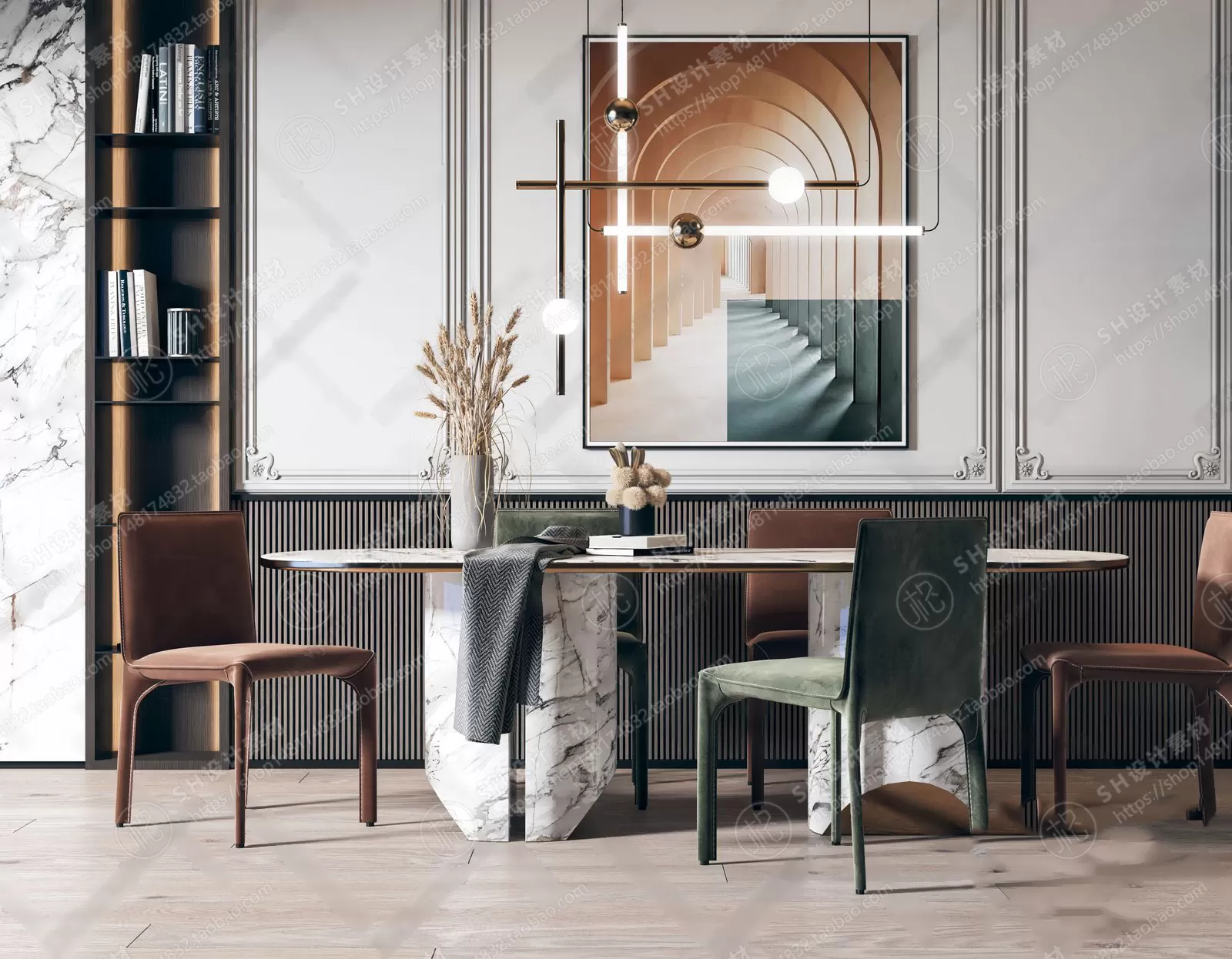 Table And Chairs – 3D Models – 0664