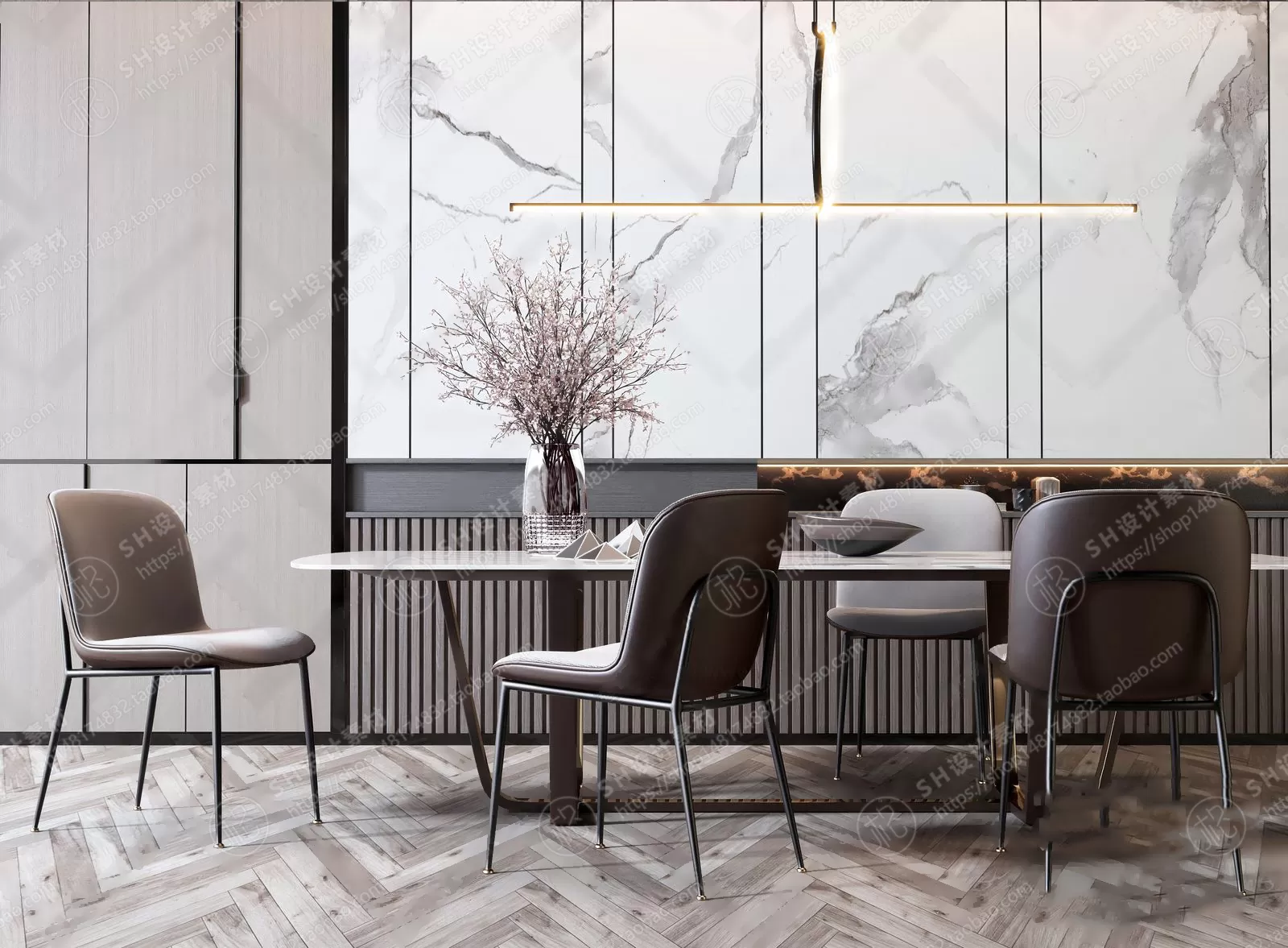 Table And Chairs – 3D Models – 0667