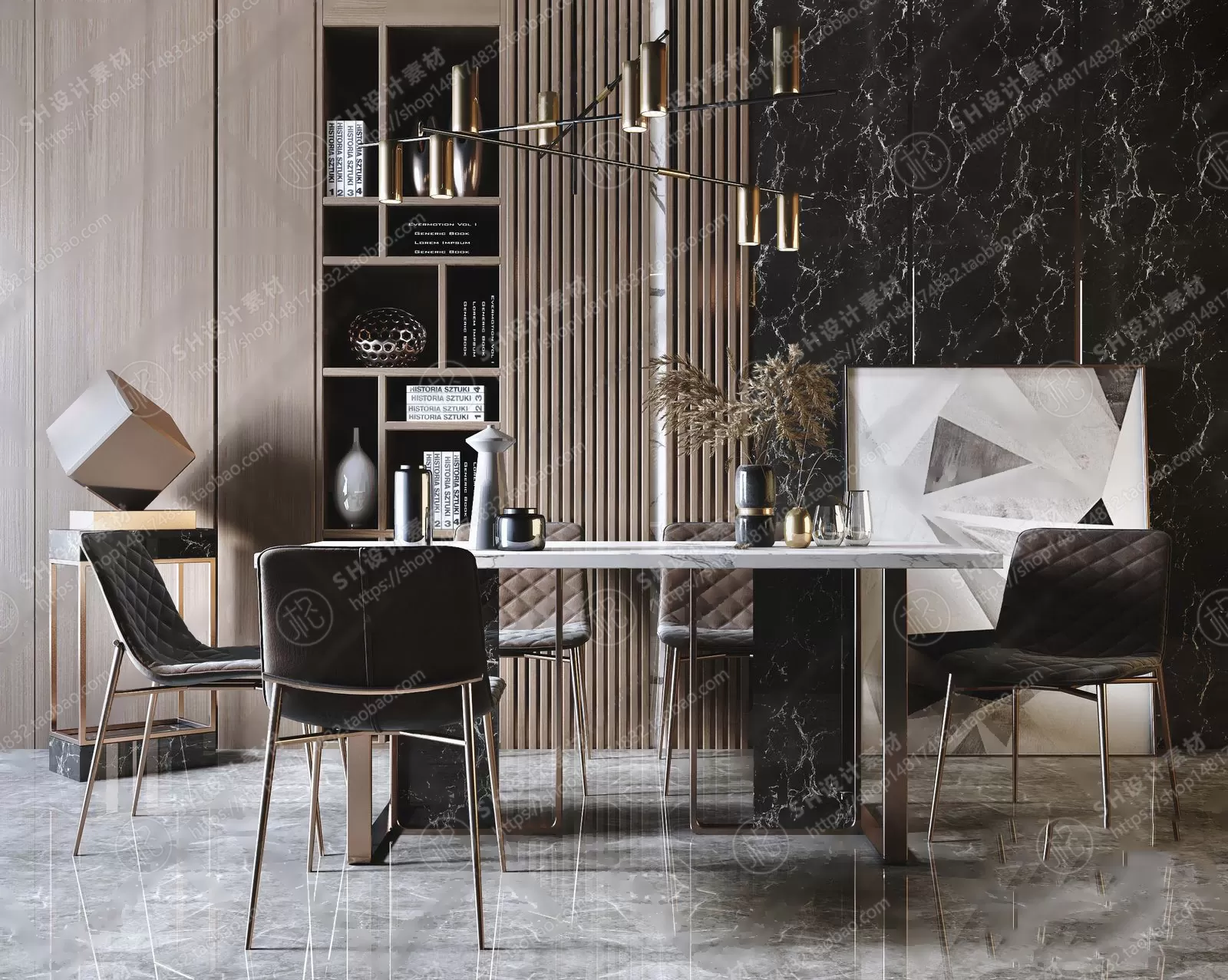 Table And Chairs – 3D Models – 0668