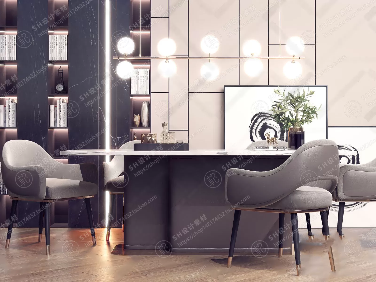 Table And Chairs – 3D Models – 0669