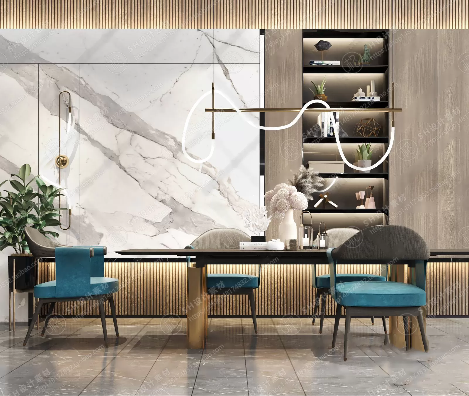 Table And Chairs – 3D Models – 0670