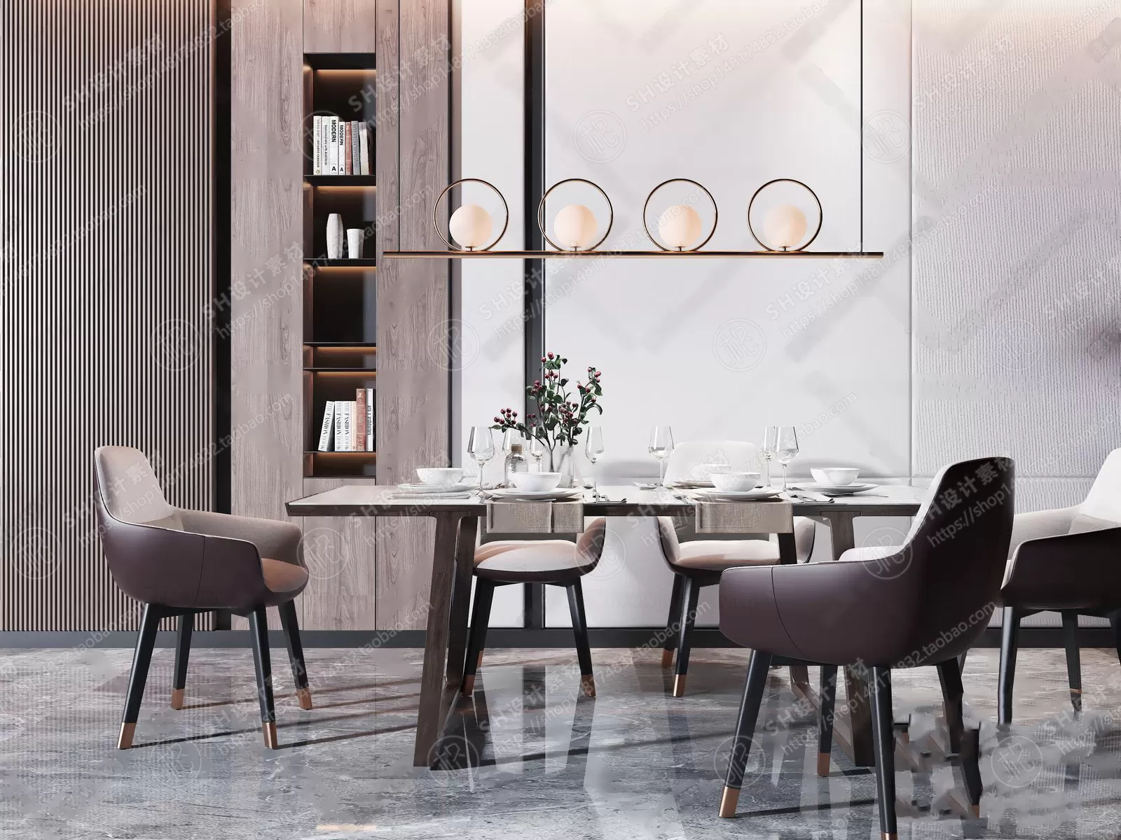 Table And Chairs – 3D Models – 0671