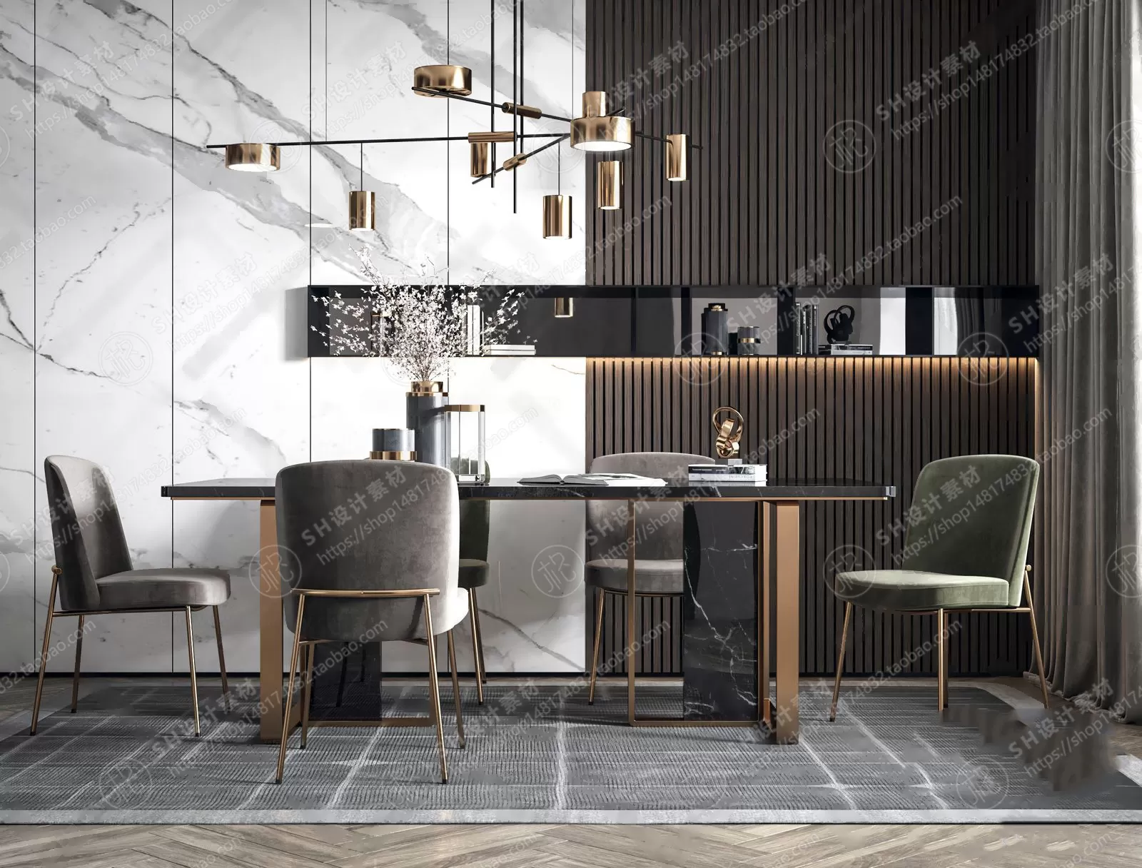 Table And Chairs – 3D Models – 0676