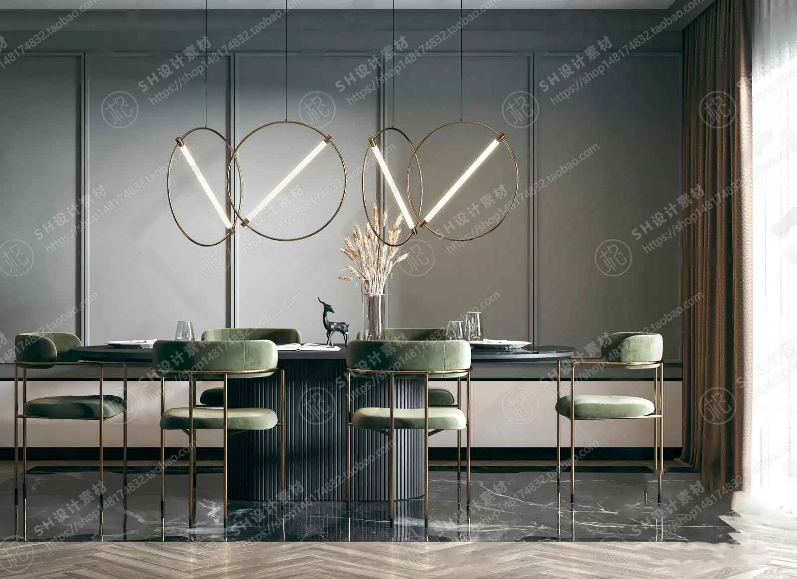 Table And Chairs – 3D Models – 0677