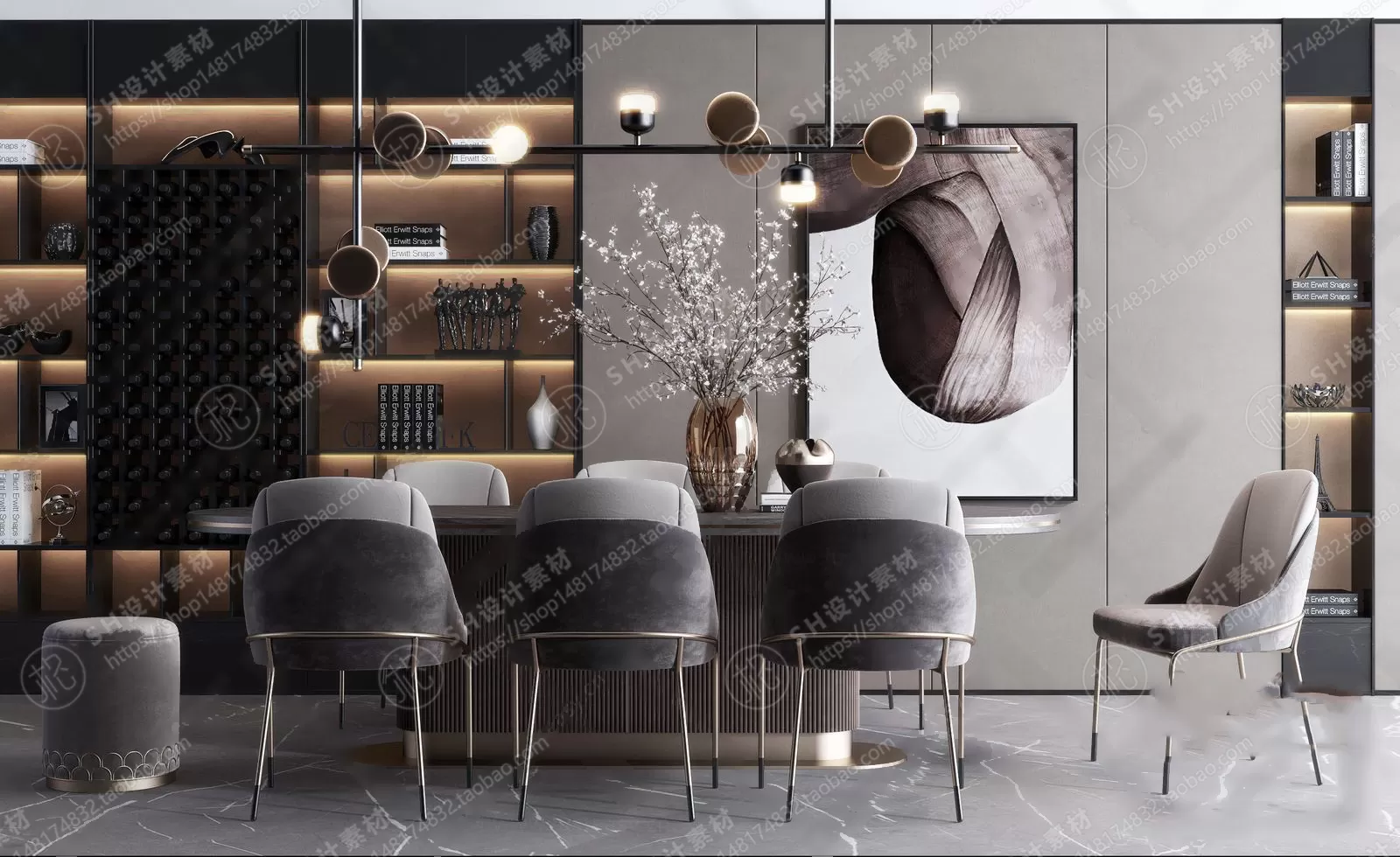 Table And Chairs – 3D Models – 0679