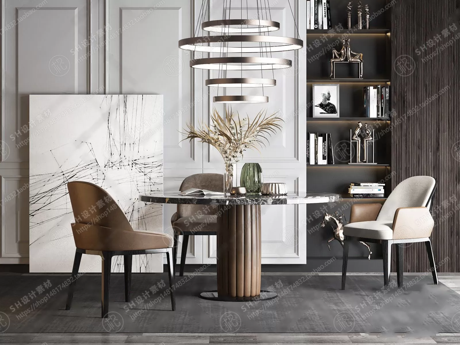 Table And Chairs – 3D Models – 0686