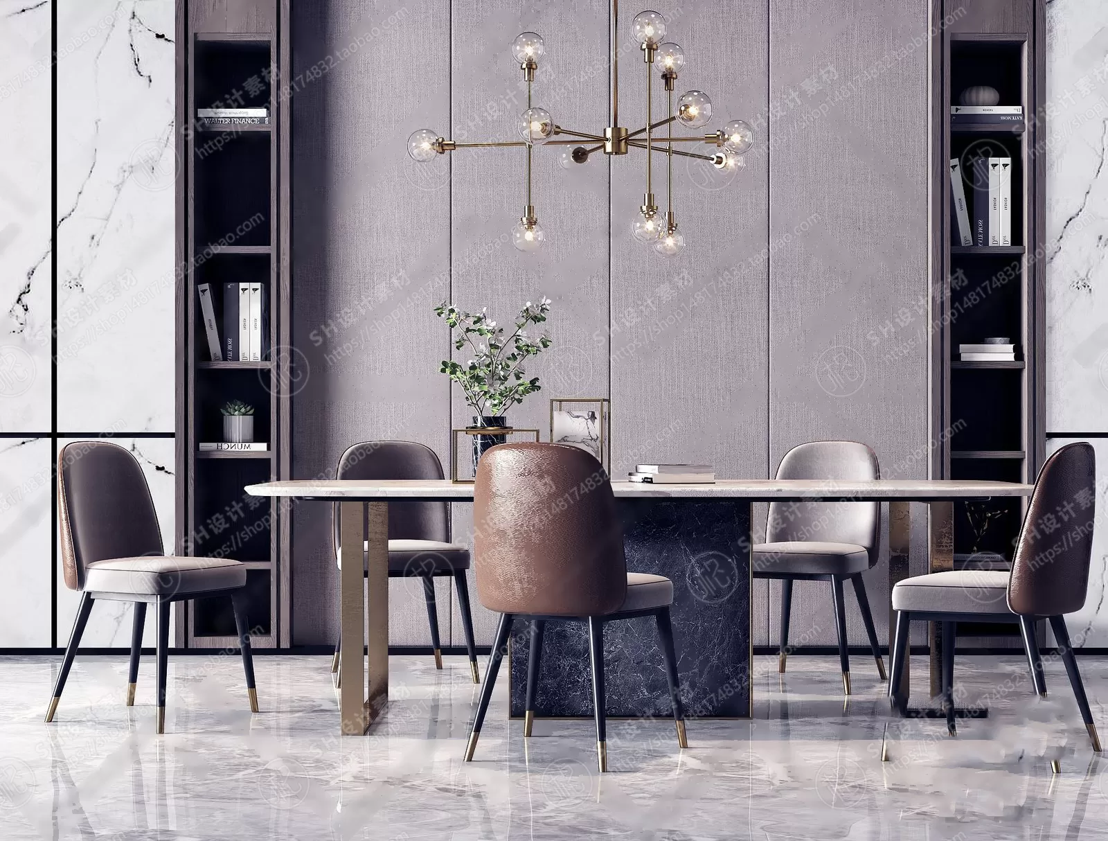 Table And Chairs – 3D Models – 0690