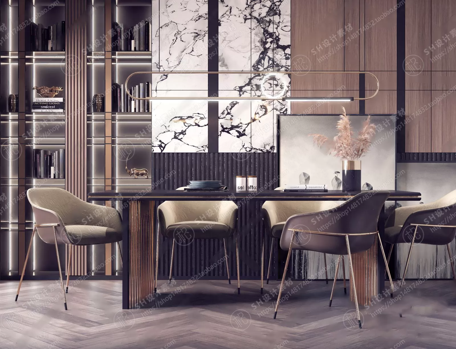 Table And Chairs – 3D Models – 0696