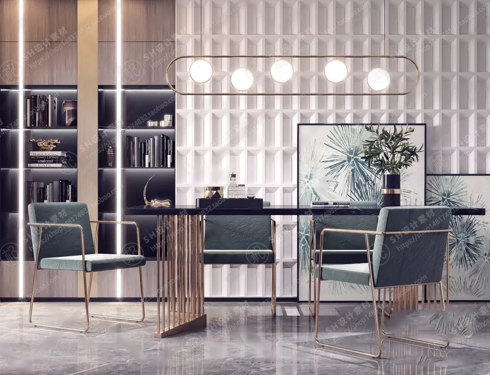 Table And Chairs – 3D Models – 0697