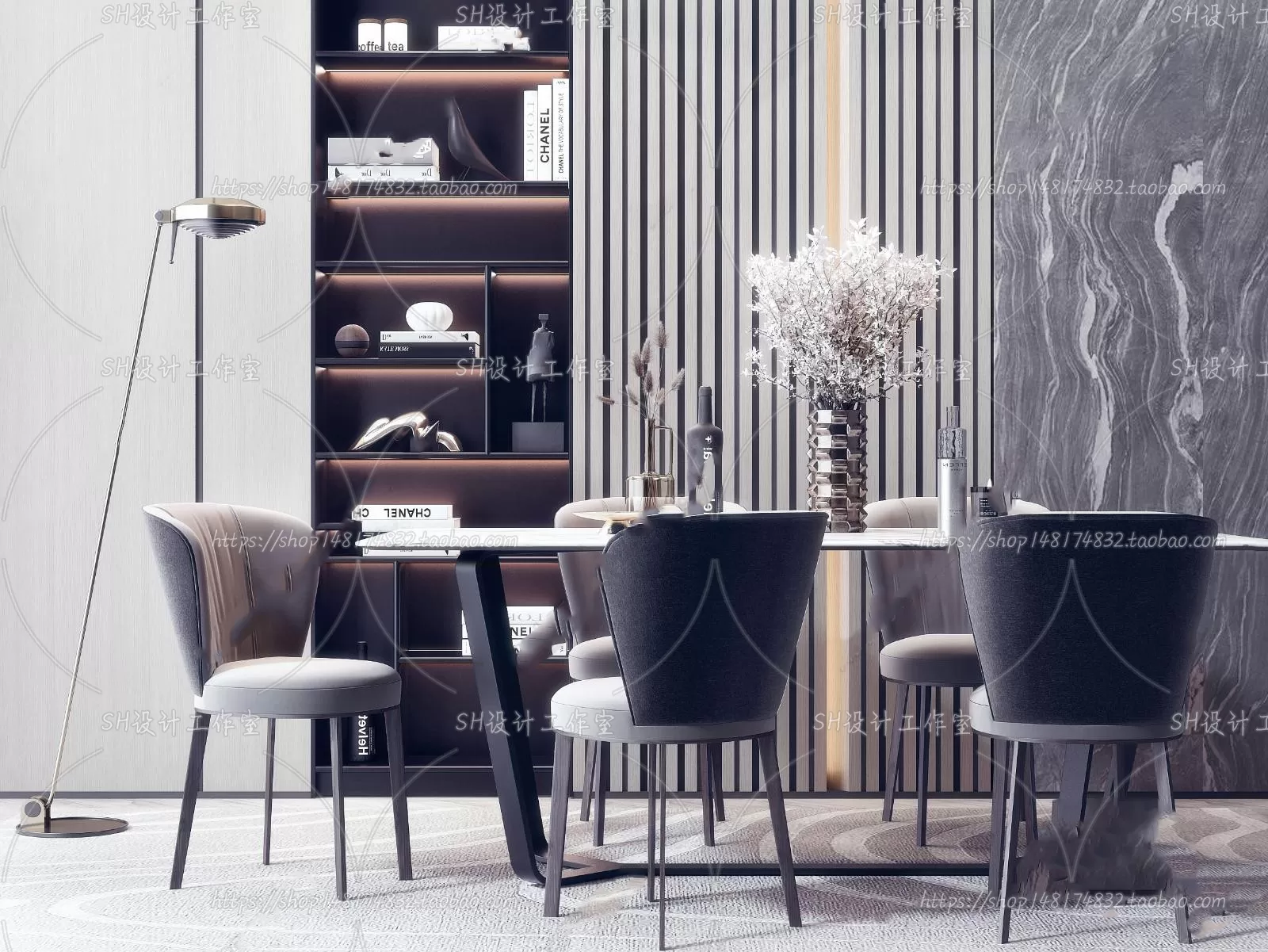 Table And Chairs – 3D Models – 0700