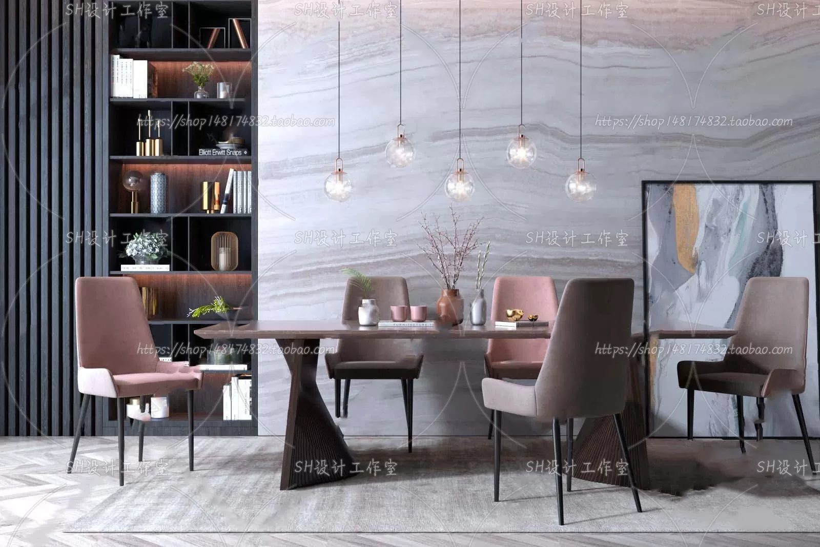 Table And Chairs – 3D Models – 0703