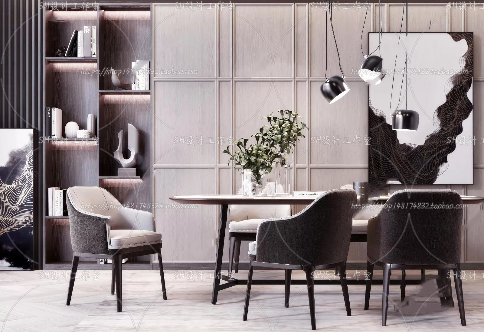 Table And Chairs – 3D Models – 0719