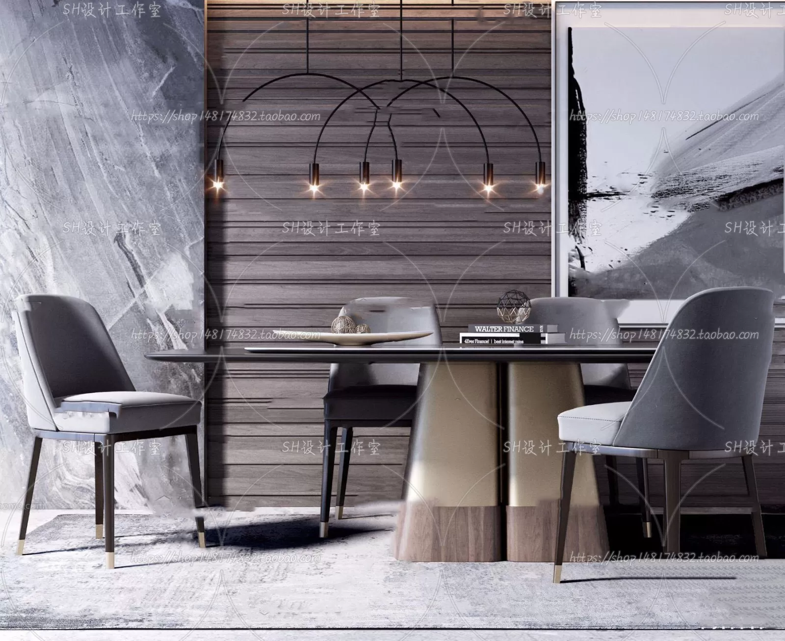 Table And Chairs – 3D Models – 0720