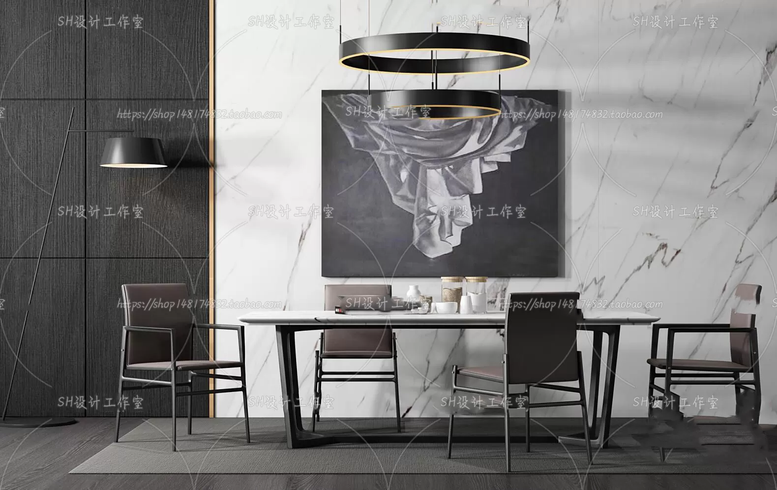 Table And Chairs – 3D Models – 0722